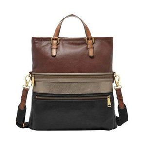 Fossil 'Explorer' Patchwork Convertible Tote